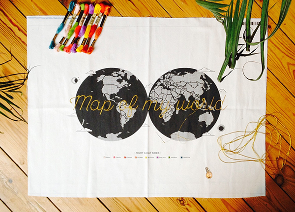Map-Of-My-World_Planisphere _ Kit broderie-Noodle_Ready to be made