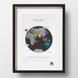 Map of my world, Kit de Broderie, affiche