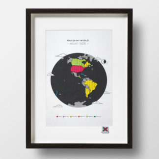 Map of my world, Kit de Broderie, affiche